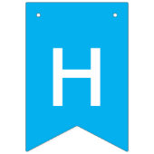 Fijne verjaardag met taart en kaarsen vlaggetjes (Tweede vlag)