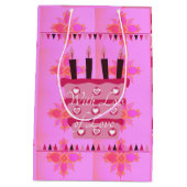 Fijne verjaardag met veel liefde medium cadeauzakje (Achterkant)