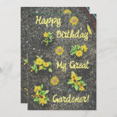 Fijne verjaardag, mijn goede Gardener! Kaart (Voorkant / Achterkant)