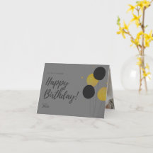 Fijne verjaardag, mijn man wenst u een groet