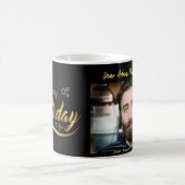 Fijne verjaardag mok cadeau met foto (Center)