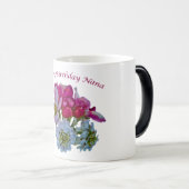 Fijne verjaardag Nanna. Florale Mokken (Voorkant rechts)