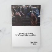 Fijne verjaardag om het gevouwen Wenskaart te Best Kaart (Binnen)