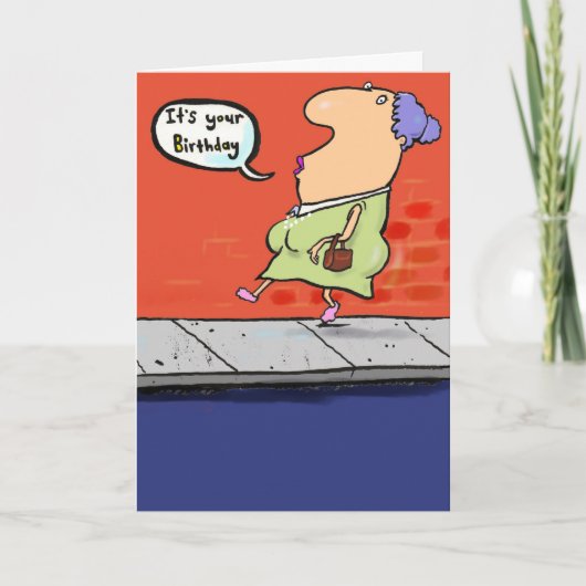 Fijne verjaardag onzin. kaart (Voorkant)