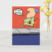 Fijne verjaardag onzin. kaart (Gele Bloem)