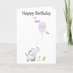 Fijne verjaardag op de BEST tante Ever - KAART