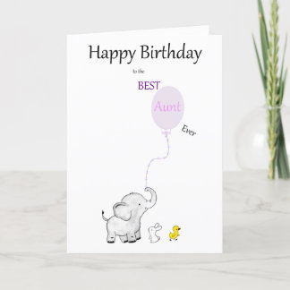 Fijne verjaardag op de BEST tante Ever - KAART