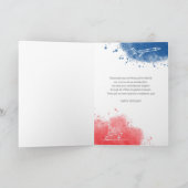 Fijne verjaardag op een grote pap rode Waterverf Kaart (Binnen)