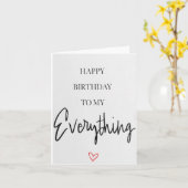 Fijne verjaardag op mijn Alles! Kaart (Gele Bloem)