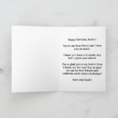 Fijne verjaardag op mijn Bestie Feestdagen Kaart (Binnen)