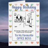 Fijne verjaardag op mijn Kantoor
