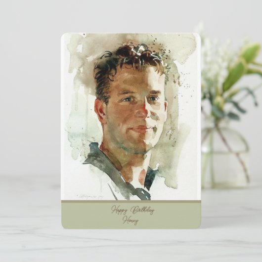 Fijne verjaardag op mijn man (Staand voorkant)