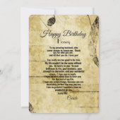 Fijne verjaardag op mijn man (Achterkant)