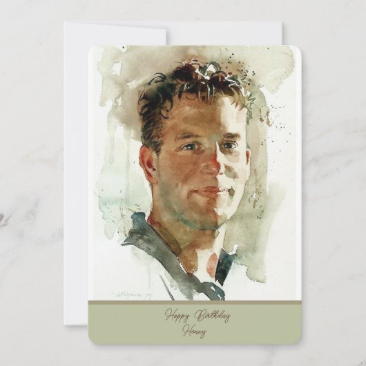 Fijne verjaardag op mijn man (Voorkant)