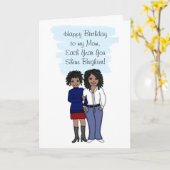 Fijne verjaardag op mijn moeder kaart (Gele Bloem)