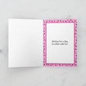 Fijne verjaardag op mijn nichtje, Cute Cupcake Kaart (Binnen)