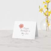 Fijne verjaardag op mijn Roos Afbeelding Kaart (Gele Bloem)