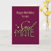 Fijne verjaardag op mijn zigeuner kaart (Gele Bloem)