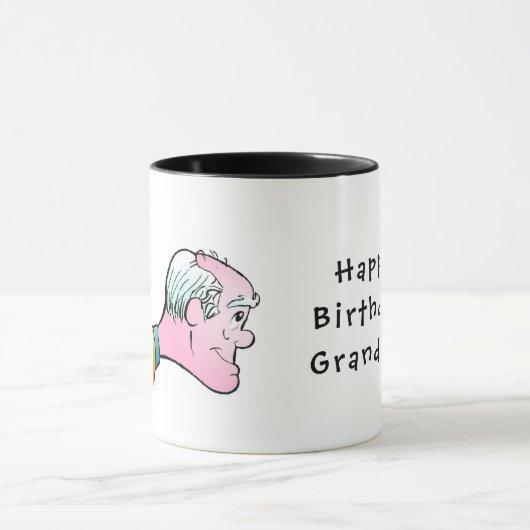 Fijne verjaardag opa! Two-tone Combo Mok (Midden)