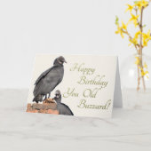 Fijne verjaardag, oude buizerd! Wenskaart Kaart (Gele Bloem)