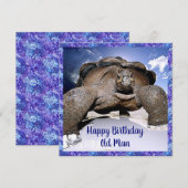 Fijne verjaardag Oude Man Kaart (Voorkant / Achterkant)