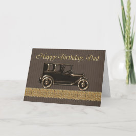 Fijne verjaardag Pap Klassieke auto Kaart