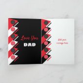 Fijne verjaardag papa, jij bent de beste roodzwart kaart (Binnen)