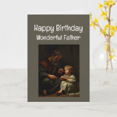 Fijne verjaardag, prachtige vader kaart (Gele Bloem)