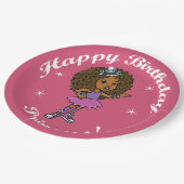 Fijne verjaardag Princess! Papieren Bordje (Gekanteld)