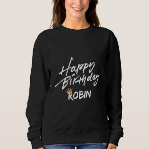 Fijne verjaardag Robin T-shirts voor feest