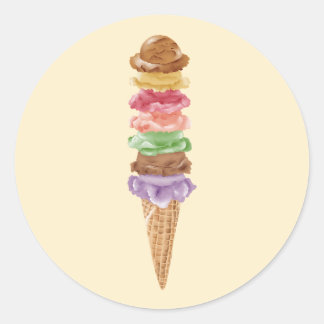 Fijne Verjaardag Ronde Sticker