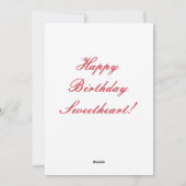 Fijne verjaardag schatje! feestdagenkaart (Achterkant)