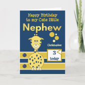 Fijne verjaardag schattig Nepheh, een oud marineus Kaart (Voorkant)