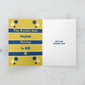 Fijne verjaardag schattig Nepheh, een oud marineus Kaart (Binnen)