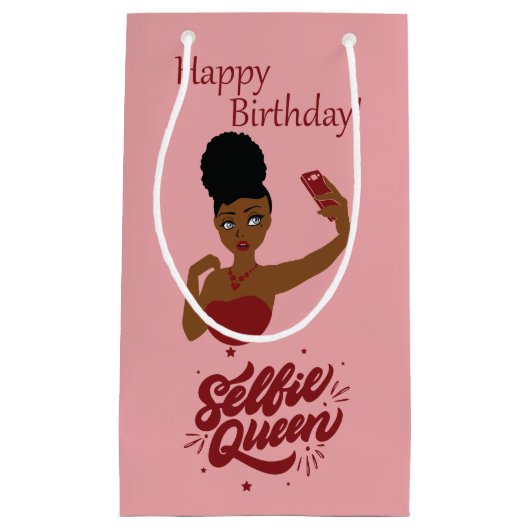 Fijne verjaardag Selfie Koningin! Klein Cadeauzakje (Voorkant)