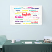 Fijne verjaardag spandoek (Beurs)