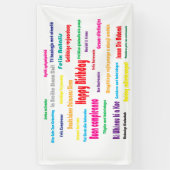 Fijne verjaardag spandoek (Verticaal)