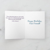 Fijne verjaardag Speciale Vriendin Oude Vriend Kaart (Binnen)
