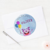 Fijne verjaardag sticker! ronde sticker (Envelop)