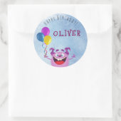 Fijne verjaardag sticker! ronde sticker (Tas)