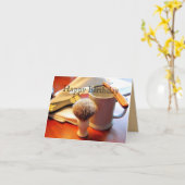 Fijne verjaardag, Straight Edge Razor Kaart (Gele Bloem)