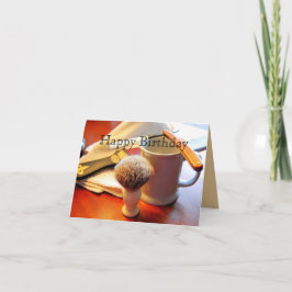 Fijne verjaardag, Straight Edge Razor Kaart