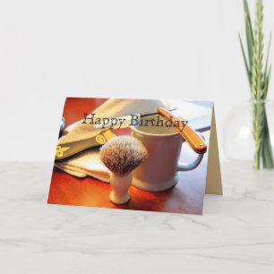 Fijne verjaardag, Straight Edge Razor Kaart