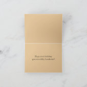 Fijne verjaardag, Straight Edge Razor Kaart (Binnen)