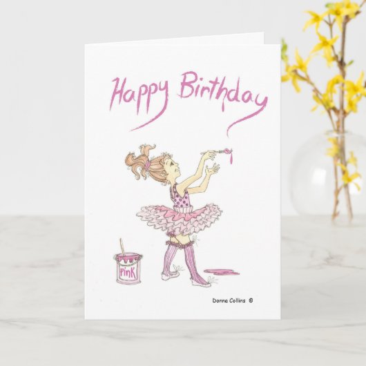 Fijne verjaardag Tutu Kaart (Gele Bloem)