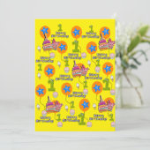 Fijne verjaardag Uitnodiging eerste verjaardag #1 (Staand voorkant)