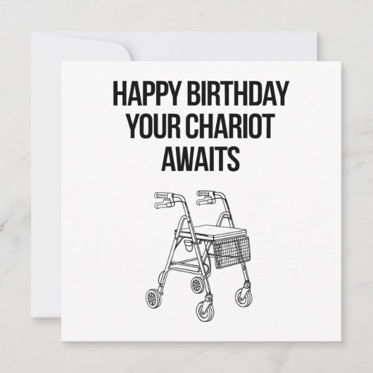 Fijne verjaardag, uw wagen wacht op u kaart (Voorkant)