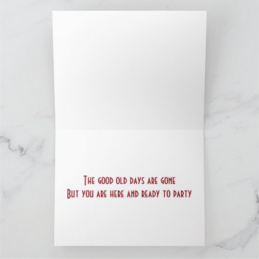 FIJNE VERJAARDAG VAN "A CLASSIC" KAART (Binnen)