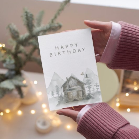 Fijne verjaardag van de Bosenkool in het gebergte  Kaart
