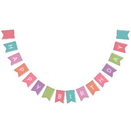 Fijne verjaardag van de feestdag vlaggetjes